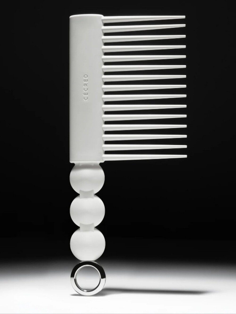 CÉCRED White Hair Rake Comb - Picture 3 of 3